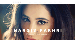 Desktop Screenshot of nargisfakhri.com