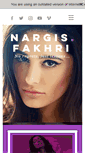 Mobile Screenshot of nargisfakhri.com