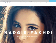 Tablet Screenshot of nargisfakhri.com